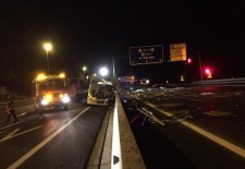 Fallece un camionero a la salida del túnel de Guadarrama