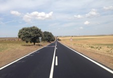 Finalizan los trabajos de mejora de la carretera a Escalona del Prado
